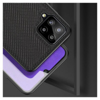 Dux Ducis Fino case covered with nylon material for Samsung Galaxy A22 4G black