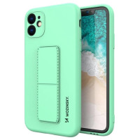 Wozinsky Kickstand Case Silicone Stand Cover for Samsung Galaxy A72 4G Mint