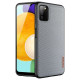 Dux Ducis Fino case covered with nylon material for Samsung Galaxy A03s gray