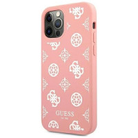 Guess GUHCP12LLSPEWPI iPhone 12 Pro Max 6.7" pink/pink hard case Peony Collection