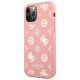 Guess GUHCP12LLSPEWPI iPhone 12 Pro Max 6.7" pink/pink hard case Peony Collection