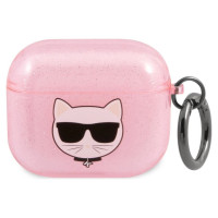 Karl Lagerfeld KLA3UCHGP AirPods 3 cover różowy/pink Glitter Choupette