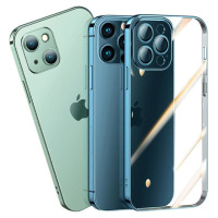Joyroom Chery Mirror Case Cover for iPhone 13 Pro Metallic Frame Silver (JR-BP908 silver)