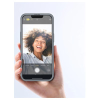 Joyroom 360 Full Case front and back cover for iPhone 13 Pro + tempered glass screen protector grey (JR-BP935 tranish)