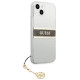 Guess GUHCP13SKB4GBR iPhone 13 mini 5.4" Transparent hardcase 4G Brown Strap Charm