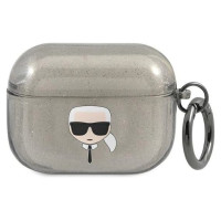 Karl Lagerfeld KLAPUKHGK AirPods Pro cover czarny/black Glitter Karl`s Head