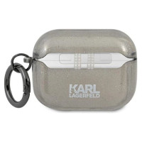 Karl Lagerfeld KLAPUKHGK AirPods Pro cover czarny/black Glitter Karl`s Head