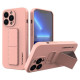 Wozinsky Kickstand Case silicone case with stand for iPhone 13 Pro Max pink