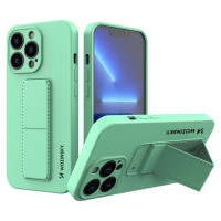 Wozinsky Kickstand Case silicone case with stand for iPhone 13 mint