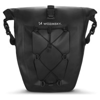 Wozinsky waterproof bicycle bag trunk pannier 25l black (WBB24BK)