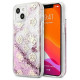 Guess GUHCP13SLGPEPI iPhone 13 mini 5.4" pink/pink hardcase Peony Liquid Glitter