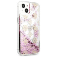 Guess GUHCP13SLGPEPI iPhone 13 mini 5.4" pink/pink hardcase Peony Liquid Glitter
