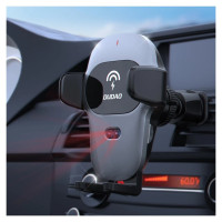 Dudao Automatic Car Holder with Built-in Qi 15W Wireless Charger Gray (F20xs)