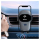 Dudao Automatic Car Holder with Built-in Qi 15W Wireless Charger Gray (F20xs)