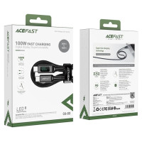 Acefast C6-03 Black USB-C - USB-C PD QC cable 100W 5A 480Mb/s 2m - black