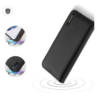Dux Ducis Hivo Leather Flip Cover Genuine Leather Wallet For Cards And Documents Samsung Galaxy S22 + (S22 Plus) Black