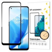 Wozinsky Super Tough Full Glue Tempered Glass Full Screen With Frame Case Friendly OnePlus Nord N200 5G Black