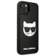 Karl Lagerfeld KLHCP13SCH3DBK 13 mini 5,4" czarny/black hardcase 3D Rubber Choupette