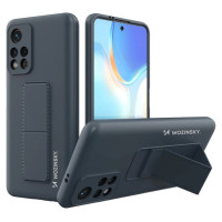 Wozinsky Kickstand Case silicone stand cover for Xiaomi Redmi 10 navy blue