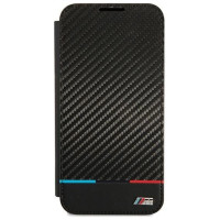 BMW Etui BMW BMBKS22MPUCARTCBK S22+ S906 czarny/black bookcase M Collection Triangles