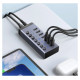 Ugreen multifunctional HUB 7in1 USB Type C - 7x USB Type A 3.0 PD DC 12V gray (CM481)