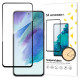 Wozinsky Tempered Glass Full Glue Super Tough Screen Protector Full Coveraged with Frame Case Friendly for Samsung Galaxy S21 FE black