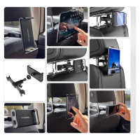 Wozinsky car headrest holder with hanger black (WTHBK2)