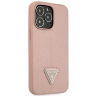 Guess GUHCP13LPSATLP iPhone 13 Pro / 13 6.1" pink/pink hardcase SaffianoTriangle Logo