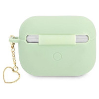 Guess GUAPLSCHSN AirPods Pro cover green/green Silicone Charm Heart Collection