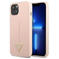 Guess GUHCP13MSLTGP iPhone 13 6.1" pink/pink hardcase Silicone Triangle