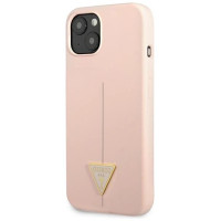 Guess GUHCP13MSLTGP iPhone 13 6.1" pink/pink hardcase Silicone Triangle
