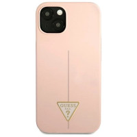 Guess GUHCP13MSLTGP iPhone 13 6.1" pink/pink hardcase Silicone Triangle