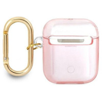 Guess GUA2HHTSP AirPods cover pink/pink Strap Collection