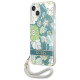 Guess GUHCP13SHFLSN iPhone 13 mini 5.4" green/green hardcase Flower Strap