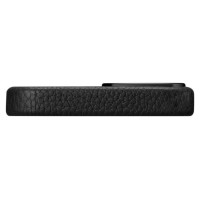 Icarer Litchi Premium Leather Case iPhone 14 Magnetic Leather Case with MagSafe Black (WMI14220709-BK)