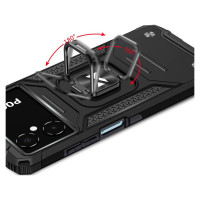 Wozinsky Ring Armor case for Samsung Galaxy A03 armored cover magnetic holder ring black