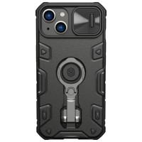 Nillkin CamShield Armor Pro Case iPhone 14 Plus case armored cover with camera cover ring stand black