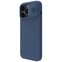 Nillkin CamShield Silky Silicone Case iPhone 14 Pro Max Silicone Cover with Camera Protector Blue