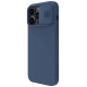 Nillkin CamShield Silky Silicone Case iPhone 14 Pro Max Silicone Cover with Camera Protector Blue