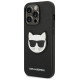 Karl Lagerfeld KLHCP14LSAPCHK iPhone 14 Pro 6,1" hardcase czarny/black Saffiano Choupette Head Patch