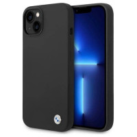 BMW Case BMW BMHCP14MSILBK iPhone 14 Plus 6.7" black/black Silicone Metal Logo