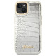 Guess GUHCP14MHGCRHS iPhone 14 Plus 6.7 "silver / silver hardcase Croco Collection