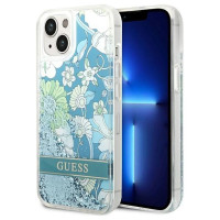 Guess GUHCP14SLFLSN iPhone 14 6.1 "green / green hardcase Flower Liquid Glitter