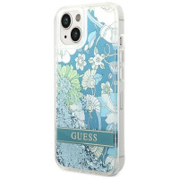 Guess GUHCP14SLFLSN iPhone 14 6.1 "green / green hardcase Flower Liquid Glitter