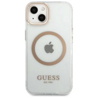 Guess GUHMP13MHTRMD iPhone 13 6.1 "gold / gold hard case Metal Outline Magsafe