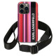 Karl Lagerfeld KLHCP14LSTSTP iPhone 14 Pro 6,1" hardcase różowy/pink Color Stripes Strap