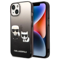 Karl Lagerfeld KLHCP14MTGKCK iPhone 14 Plus 6,7 "hardcase black / black Gradient Ikonik Karl & Choupette