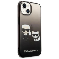 Karl Lagerfeld KLHCP14MTGKCK iPhone 14 Plus 6,7 "hardcase black / black Gradient Ikonik Karl & Choupette