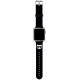 Karl Lagerfeld KLAWLSLCK Apple Watch Strap 42/44 / 45mm black / black strap Silicone Choupette Heads
