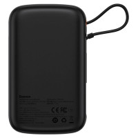 Baseus Qpow Digital Display powerbank with fast charging 10000mAh 22.5W QC/PD/SCP/FCP with built-in USB-C cable black
